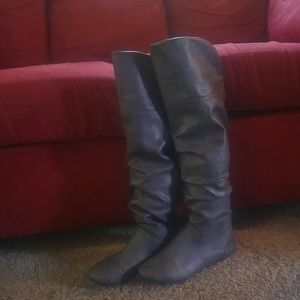 😍Grey over the knee boots😍